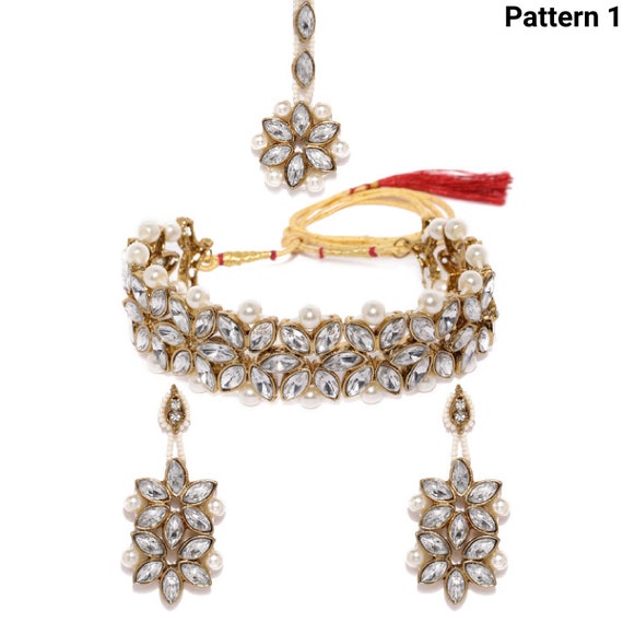 Zaveri Pearls Indian Jewelry Gold 