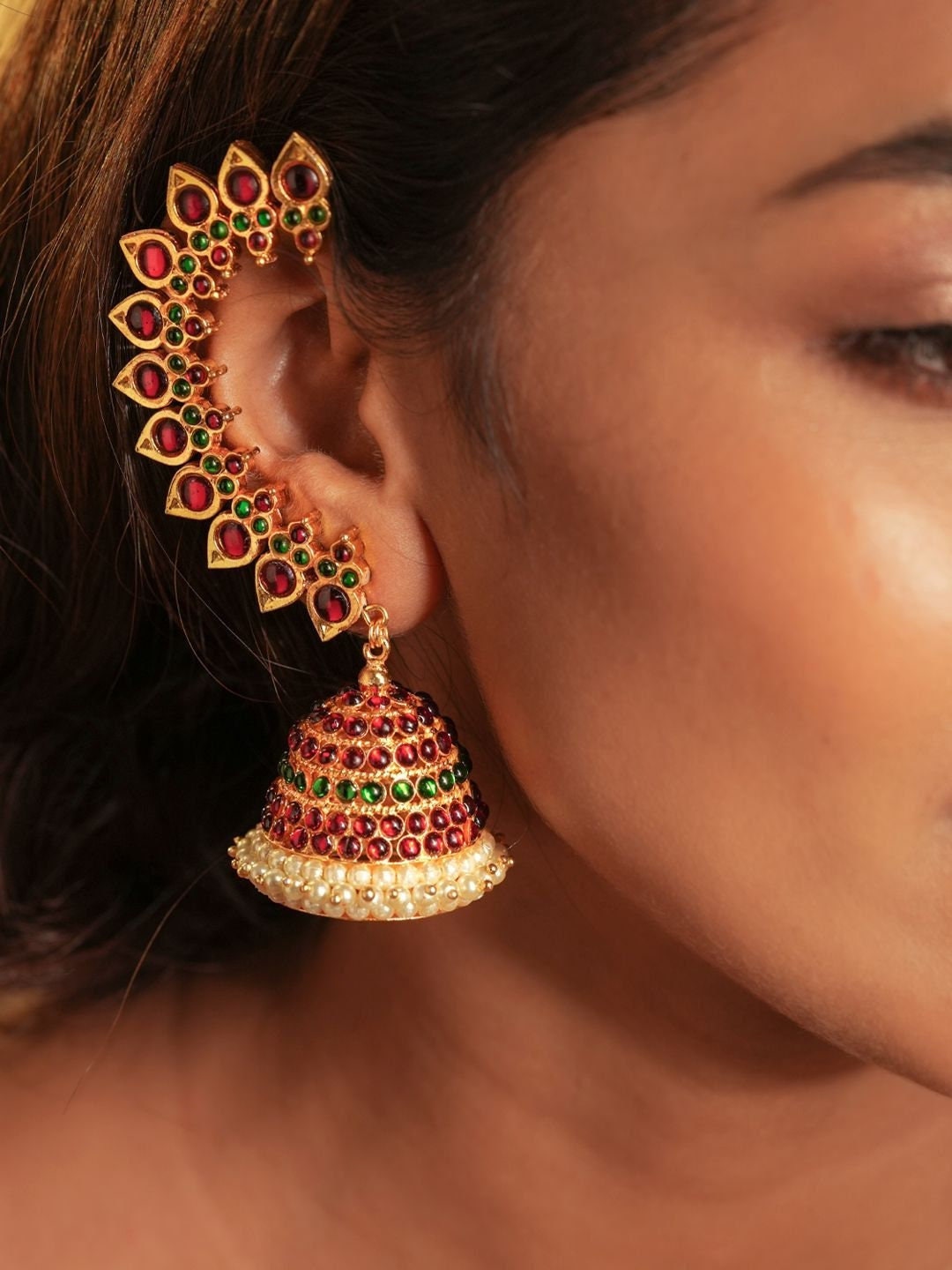 Jhumkas for hotsell non pierced ears
