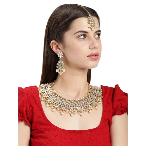 Zaveri Pearls High Quality Gold Plated Ethnic Heavy Kundan | Etsy