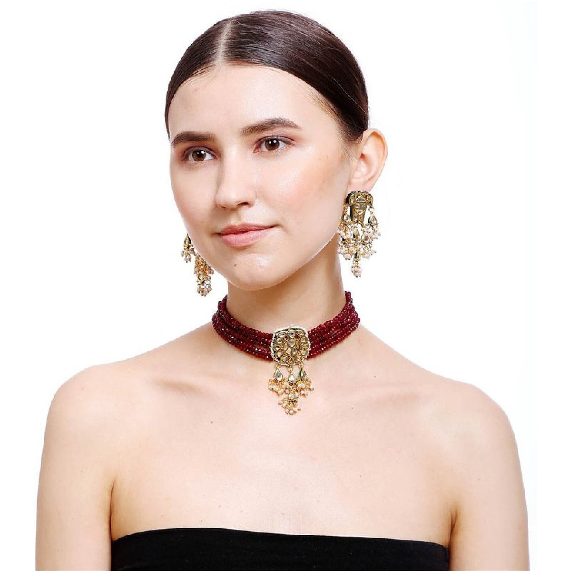 High Quality Gold Plated Kundan Stones 