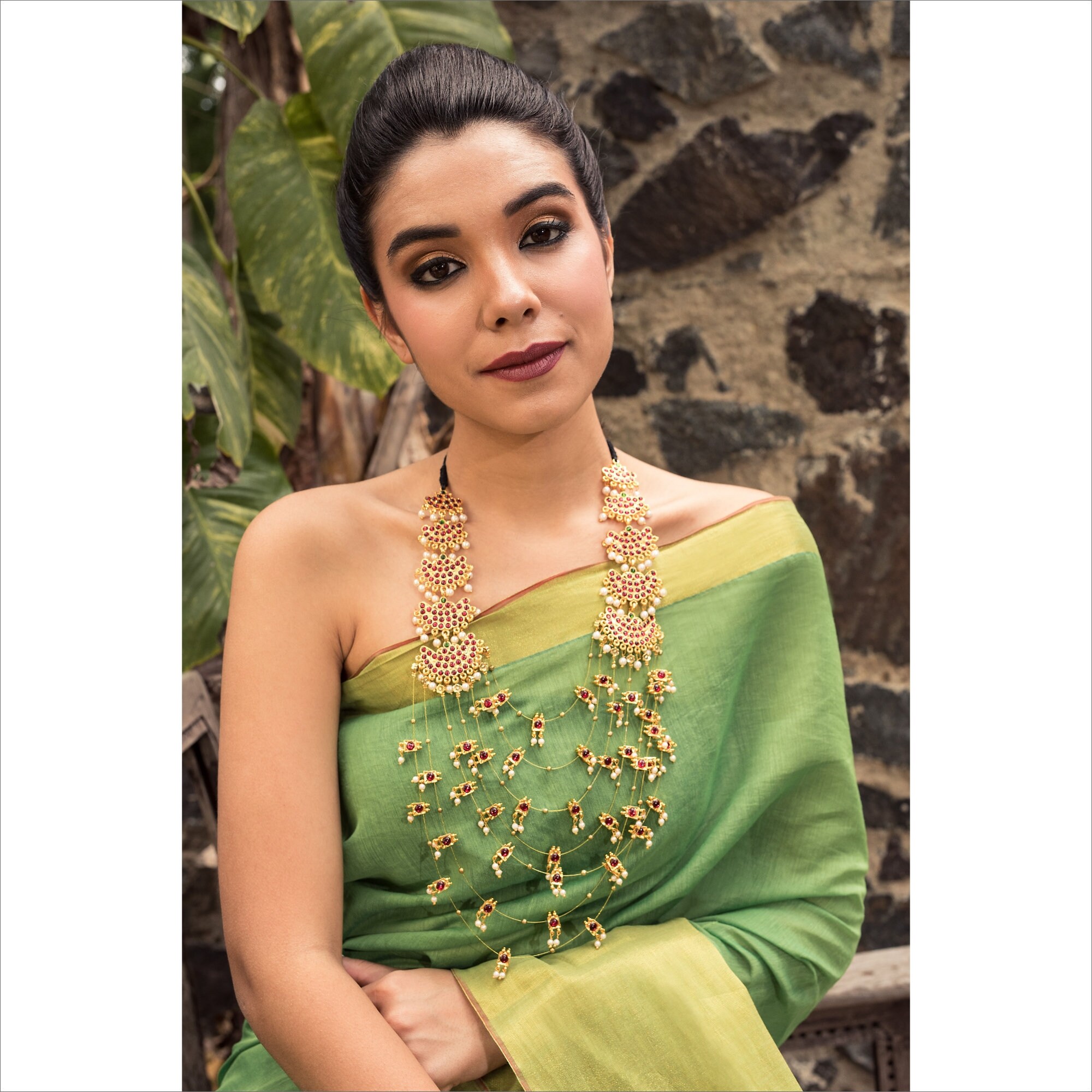 Designer Statement Necklace Layered 