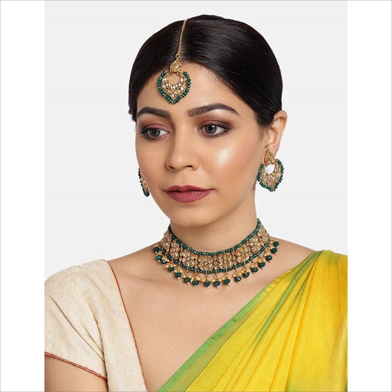 Zaveri Pearls Gold Tone Embellished 