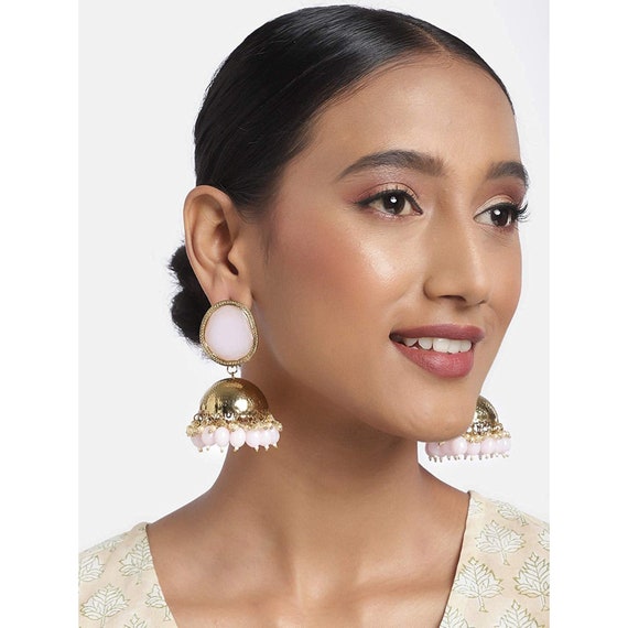 Zaveri Pearls Antique Gold Plating Pink 