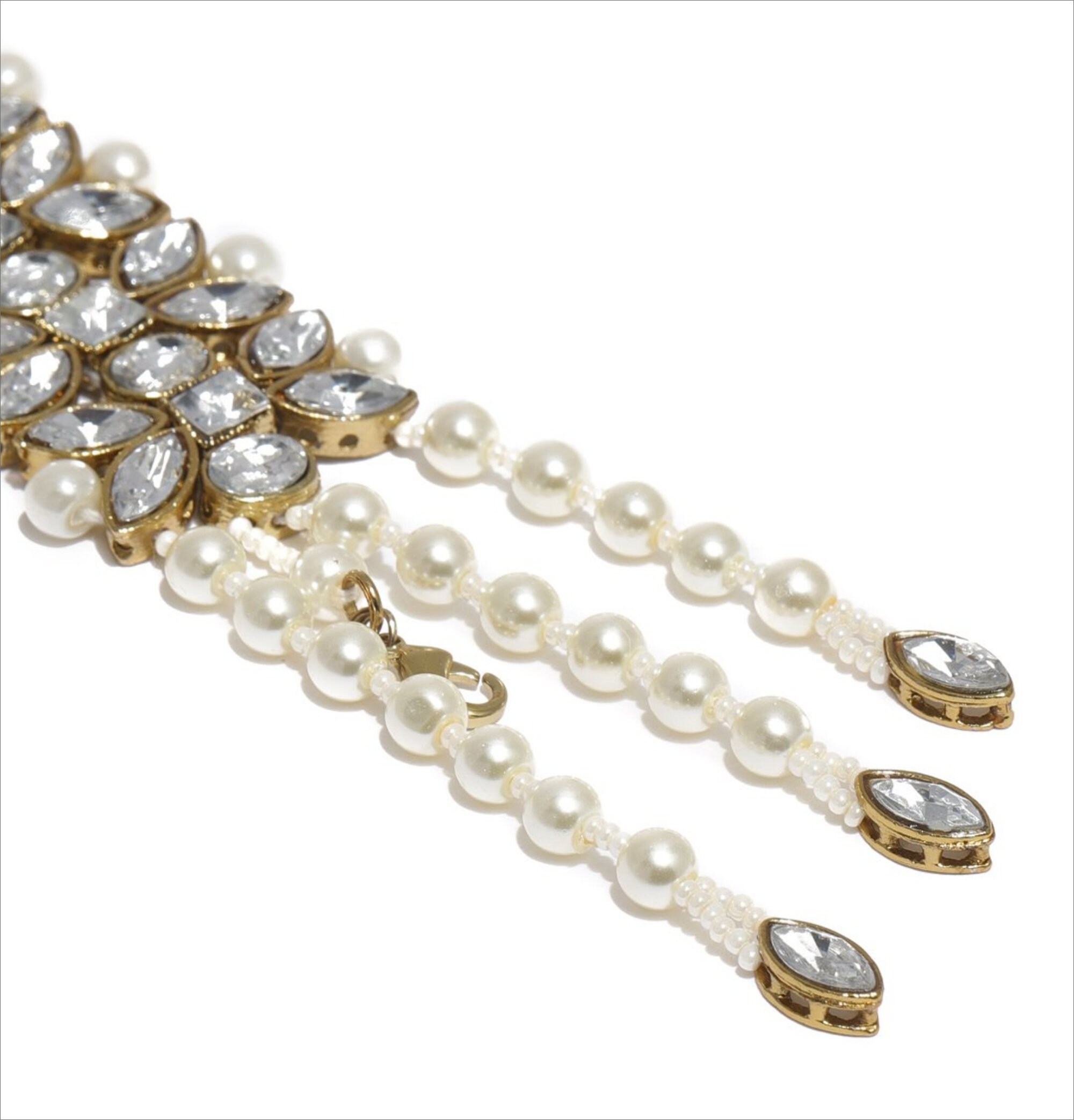 Zaveri Pearls Shimmering Crystal Shine Kundan & Pearls | Etsy