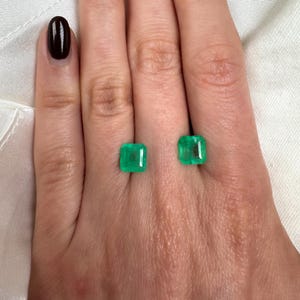 Natural Emerald Solitaire Ring: 14k Yellow Gold, Emerald Cut