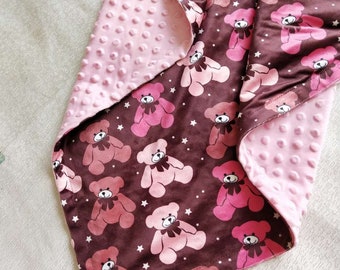 Baby Girl Blanket, Personalized Baby Blanket, Custom Minky Baby Blanket, Baby Girl Gift, Baby Shower Gift, Baby Name Blanket, Newborn Girl