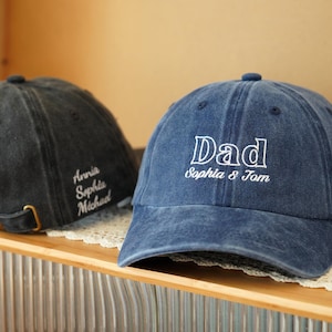 DAD HAT Father‘s  day gift Embroidered Hat Personalized Ball cap Men Hat 90s Vintage Custom hat Gift for her Unisex Ball Cap 25052101