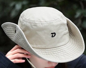 Embroidered Bucket hat Custom hat Hiking hat Custom Personalization Sun hat Camping hat Summer hat Travel sun hat 24041601