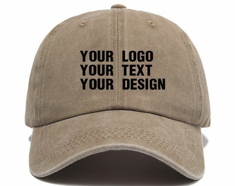Custom hat Embroidered Hat Initial cap Personalized Ball cap Custom Hat Mens Hat 90s Vintage Custom hat Dad Hat Gift for her Unisex Ball Cap