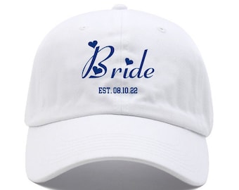 Personalized wedding baseball cap embroidery hat Hubby Wifey hat Custom hat Just Married Bride and groom couples gift wedding gift