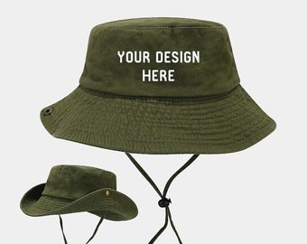 Custom Bucket hat Embroidered Outdoor hat Hiking hat Custom Personalization Sun hat Camping hat Summer hat Travel sun hat 24040801