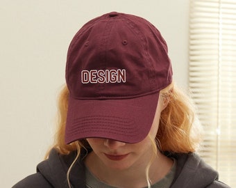Personalized Custom Embroidered Hat Custom Logo Design your own Custom text Personalize Your Hat Custom Hat Dad Hat Baseball Cap