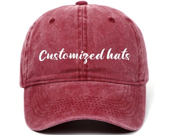 Custom Embroidered Hat Personalized Dad Cap Embroidery Logo baseball hat Bachelorette hats monogram caps Sorority hat Unisex Baseball Cap