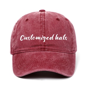 Personalisierte Dad Cap Embroidery Logo Baseballmütze Bachelorette Hüte Monogrammmützen Sorority Hut Unisex Baseballmütze Bild 1