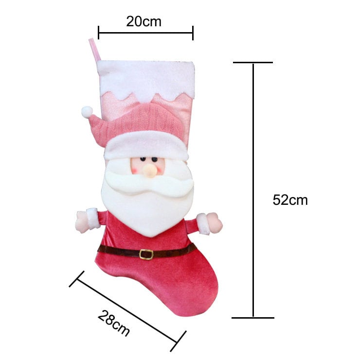 Personalized Christmas Stockings, Embroidered Names for Home Decoration Applique Santa Stockings, Family Christmas Gift, Monogram Stockings