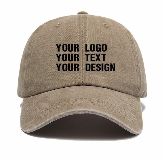 Embroidered Initial Hat, Personalized Cotton Ball Cap