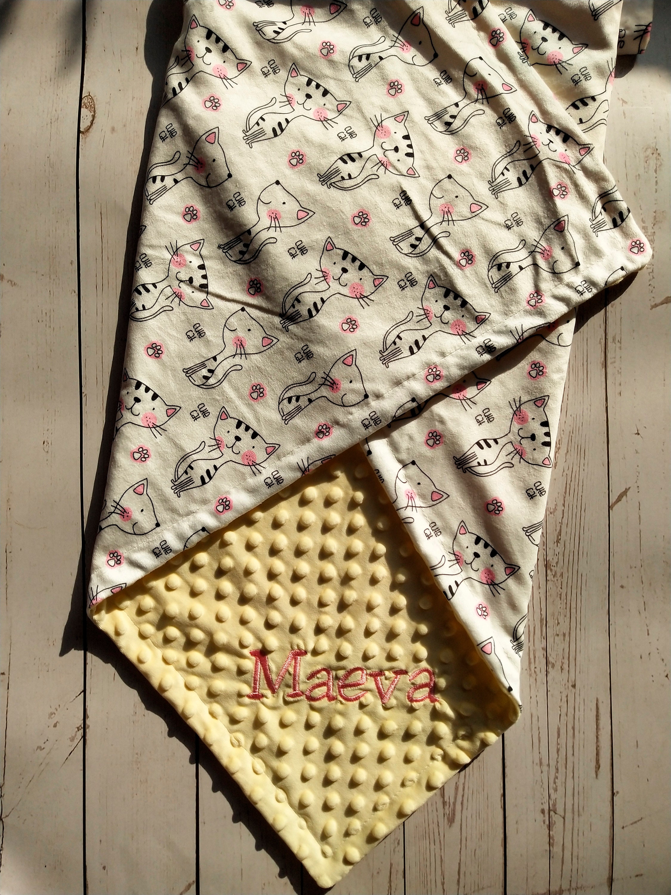 Personalized Pet Blanket Baby Cat Blanket Kitten Blanket Baby Etsy