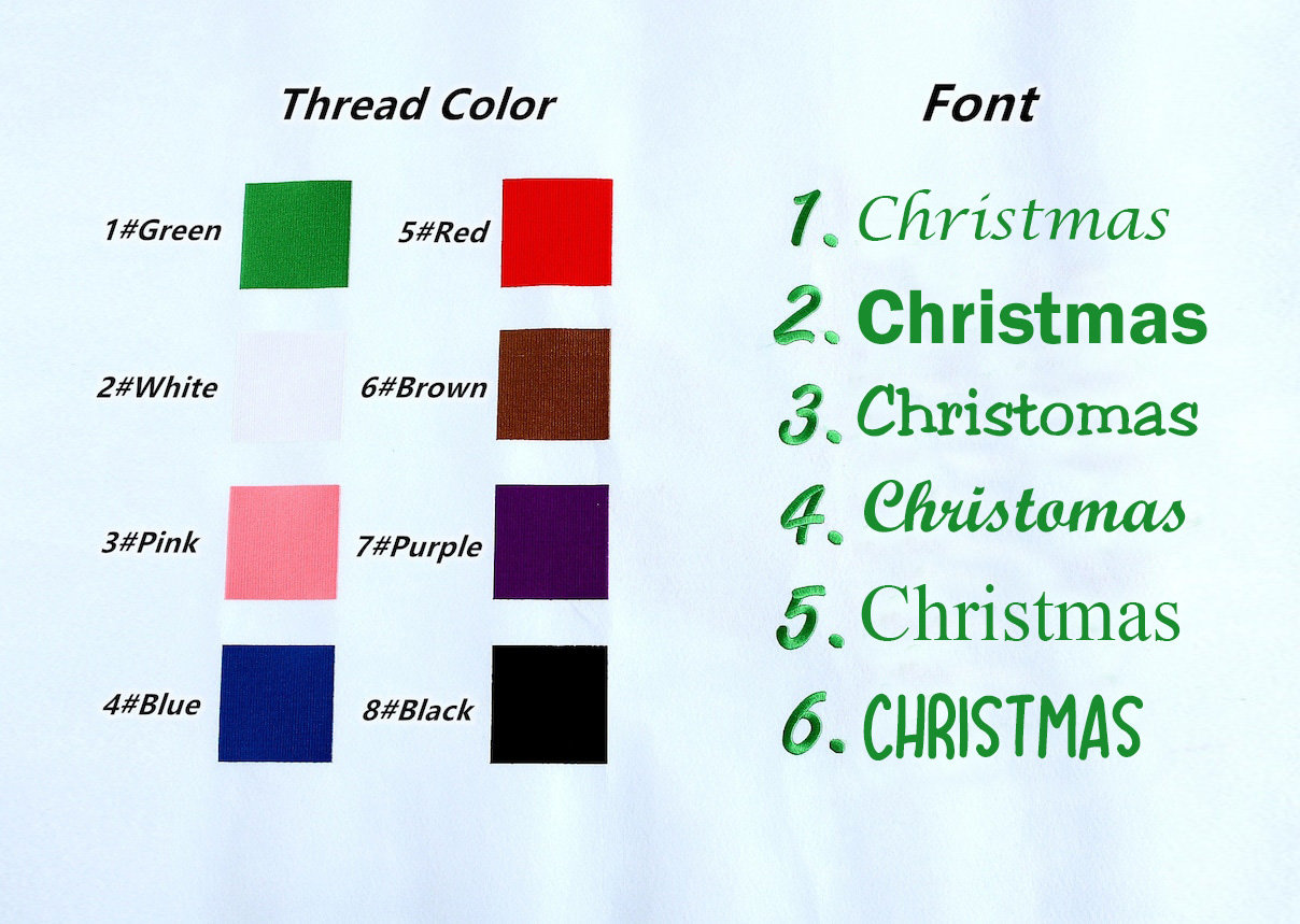 Personalized Christmas Stockings, Embroidered Names for Home Decoration Applique Santa Stockings, Family Christmas Gift, Monogram Stockings