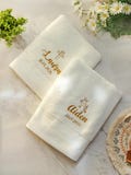 Towel Baptism Personalized Christening towel Custom Embroidery on Towel From Godparents For Godchild Religious New Baby Gift 25021602
