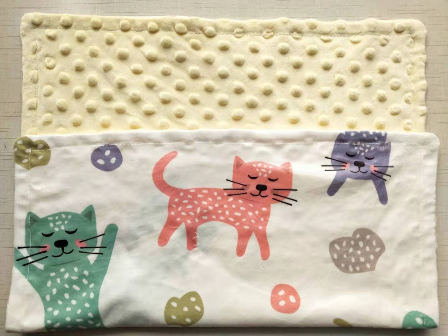 Cat Blanket Pet Blanket Personalized Baby Girl Blanket Playing Etsy