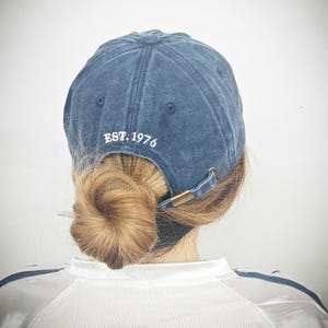 Embroidered Initial Hat, Personalized Cotton Ball Cap image 6