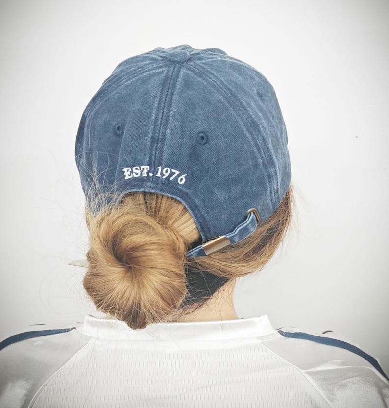 Embroidered Initial Hat, Personalized Cotton Ball Cap image 6