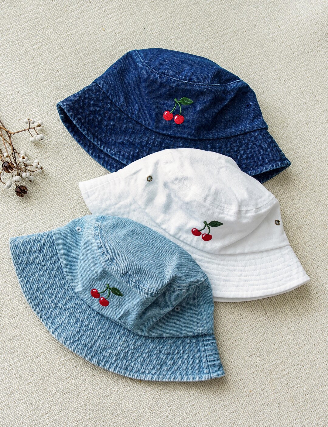 Custom Embroidered 90s Butterfly Bucket Hat: Personalized  display picture 1