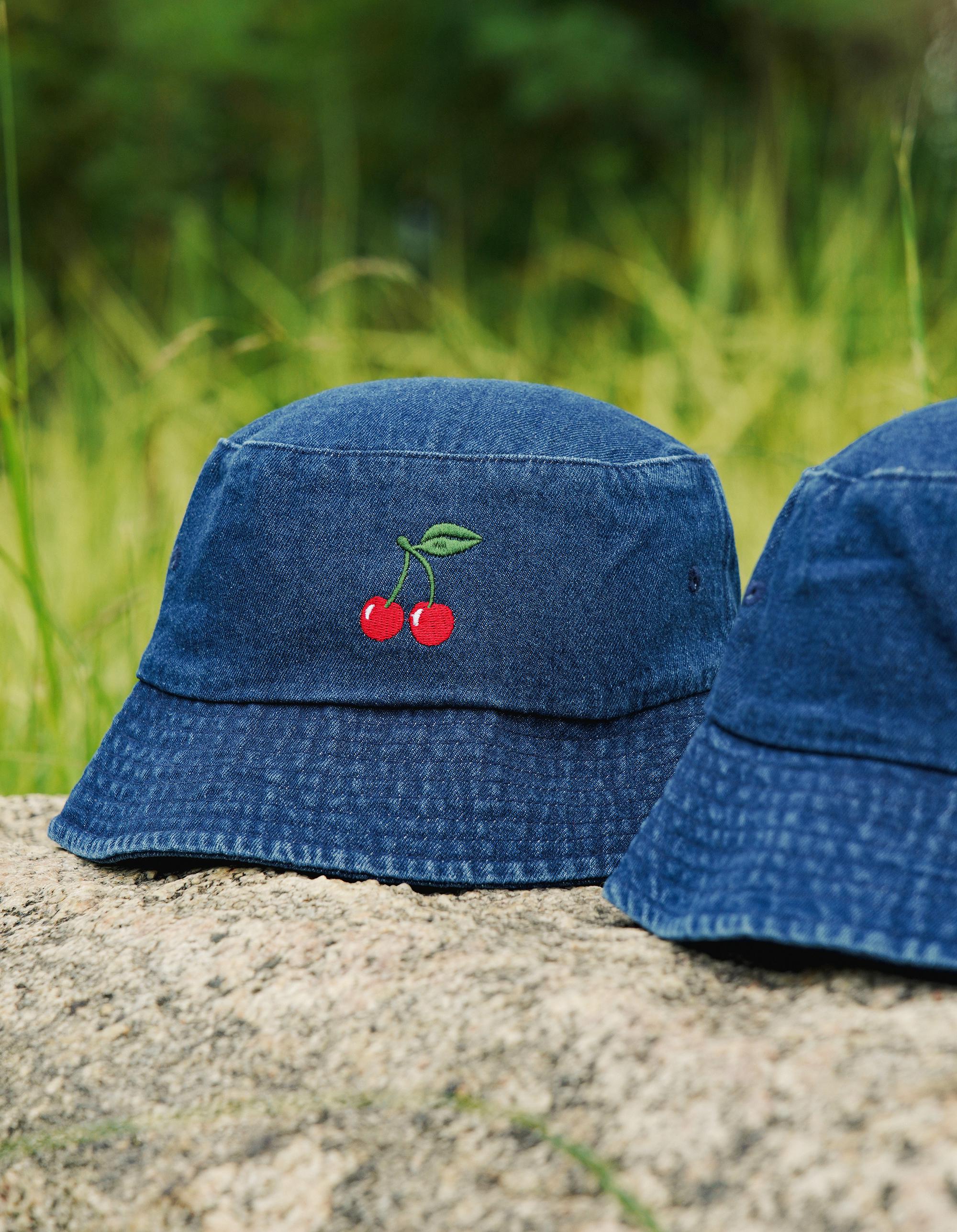 New Custom Designed Black Adjustable Bucket Hat with Embroidered Butterfly BUTTERFLY BUCKET HAT – PurppleCode main image 3