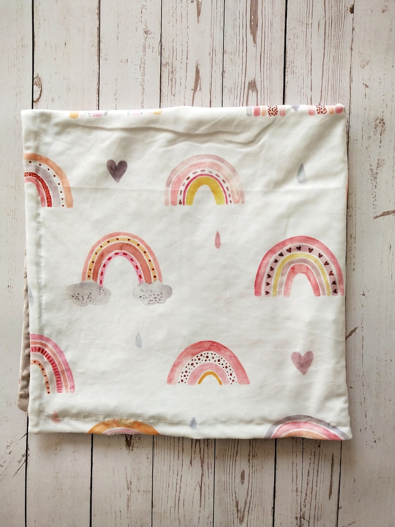 Personalized Baby Blanket Girl Rainbow Baby Girl Blanket Baby Etsy