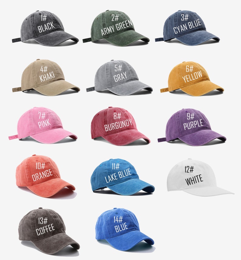 Gestickter Hut personalisierte Dad Cap Stickerei Logo Baseballmütze Bachelorette Hüte Benutzerdefinierte Kappen Sorority Hut Unisex Baseballkappe Bild 2