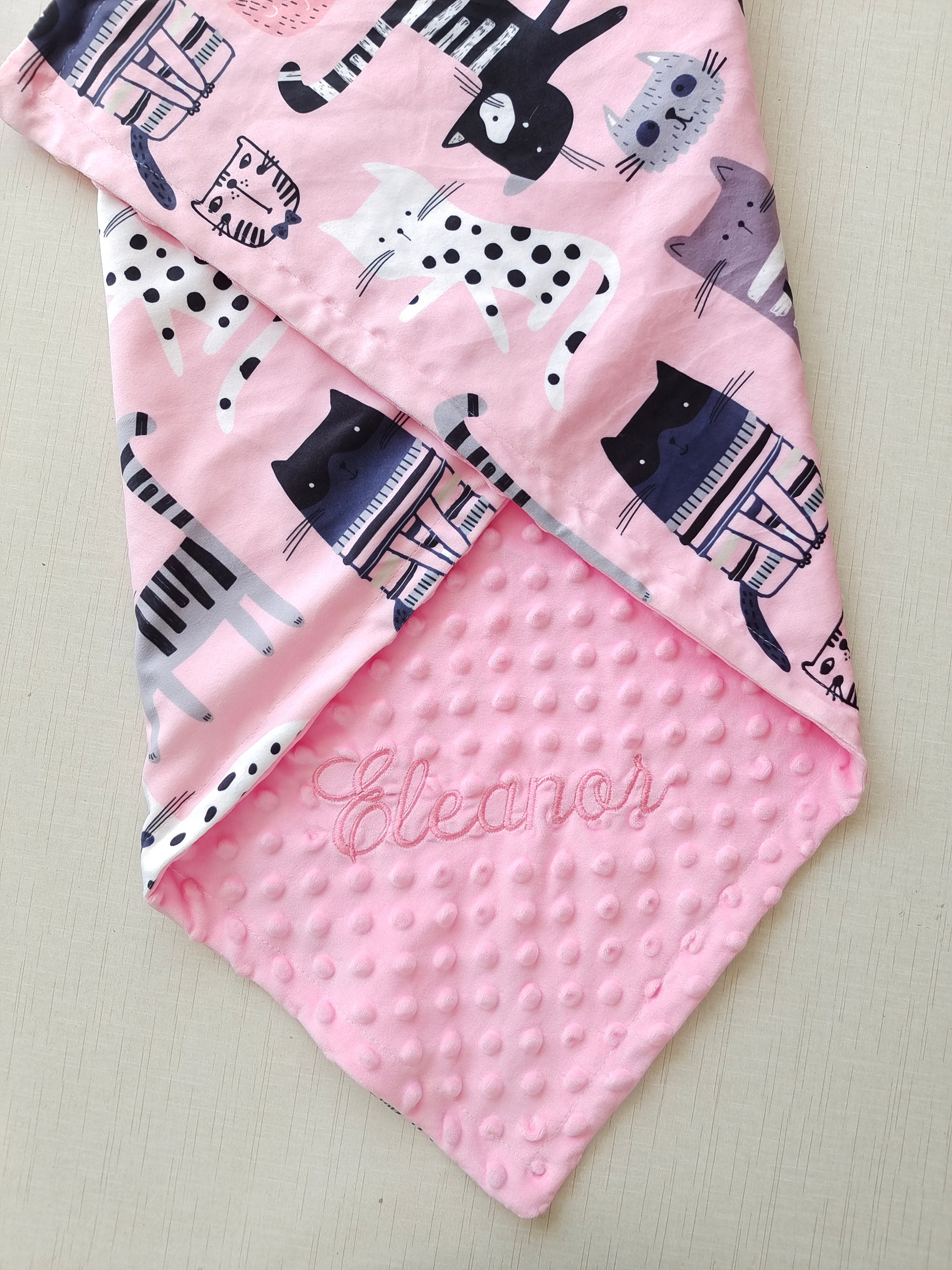 Baby Blanket Girl Personalized Baby Girl Blanket Playing Etsy