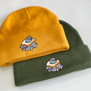 Gorro bordado, Gorro fofo de pombo, Gorro para pai e filho, Gorro para bebê, Gorro personalizado, Gorro personalizado, Gorro para neve 24102408