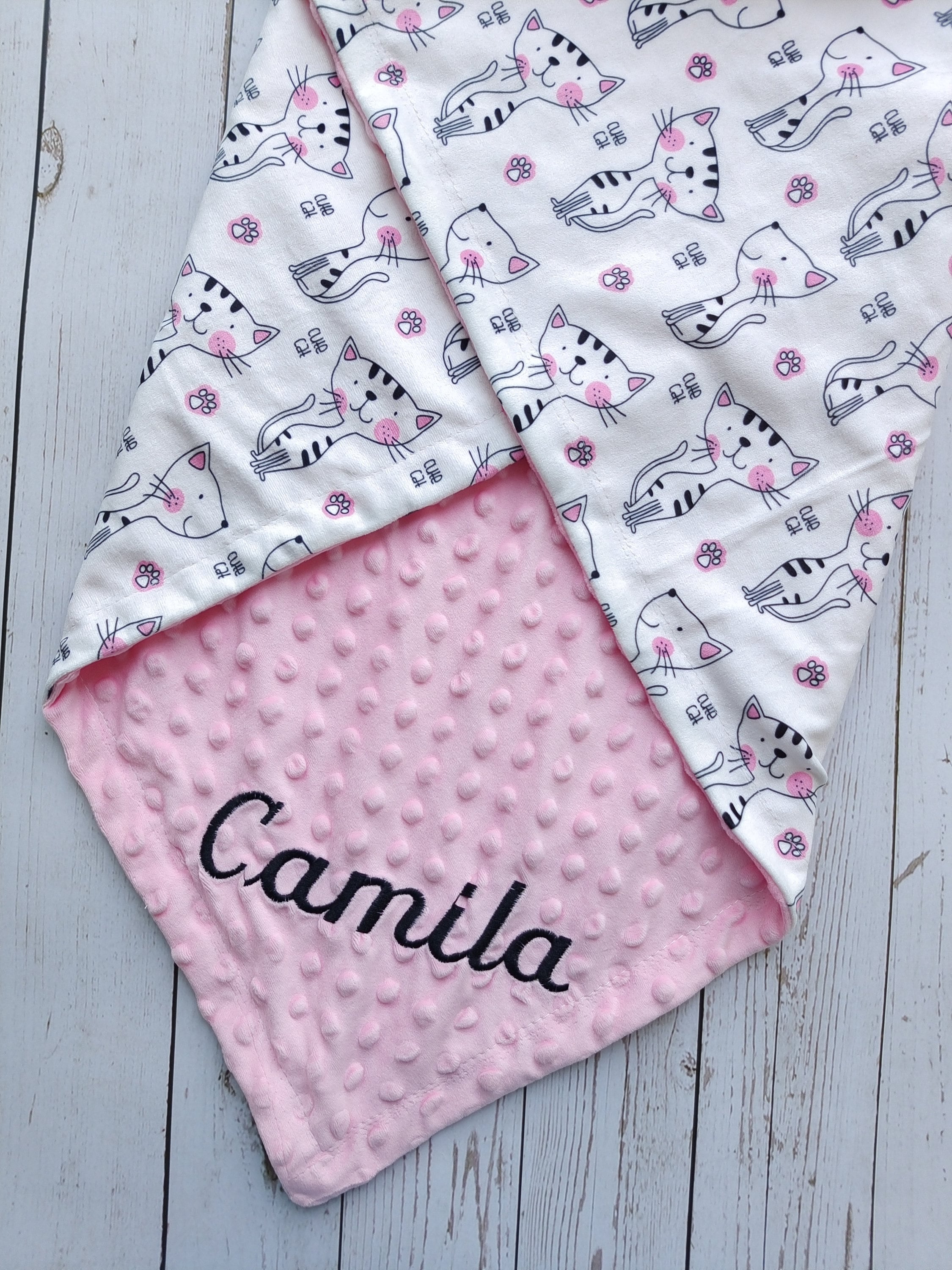 Personalized Kitten Blanket Cat Blanket Custom Pet Blanket Etsy