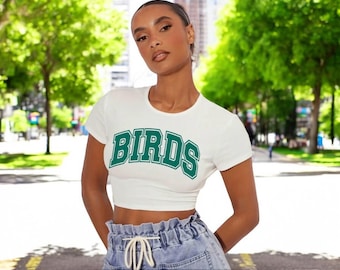 Birds Womans Baby Tee