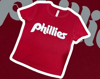 Phillies Red Woman’s Baby Tee