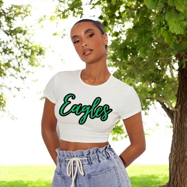 Eagles Baby Tee Women Etsy