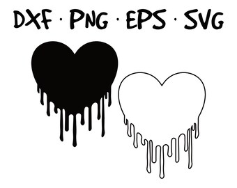 Download Dripping Heart Svg Etsy