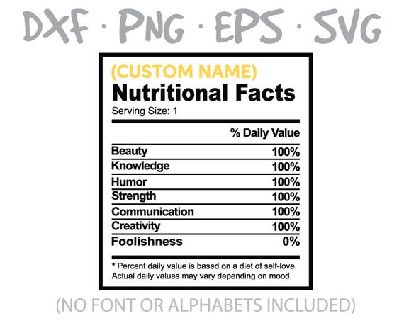 Featured image of post Custom Blank Nutrition Facts Template Fun resume using the nutrition facts