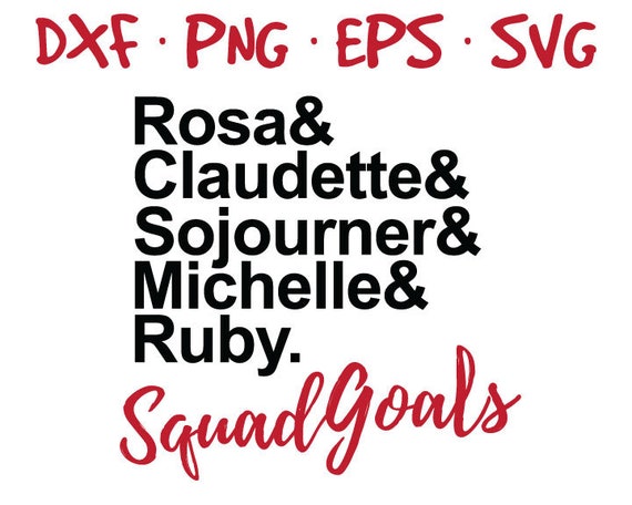 Melanin Black Squad Goals Inspired Logo Vector Svg Files In Etsy