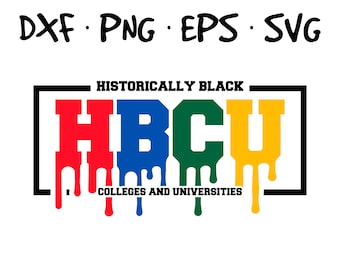 Historically Black College University HBCU Queen Grads Matter dripping logo vector files in svg png eps dxf High Quality Instant Download