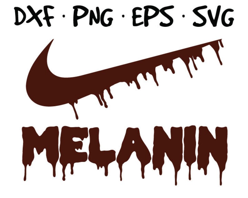 Download Melanin Nike Dripping inspired logo vector SVG files in ...