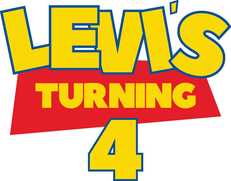 Custom Your Name Toy Story Movie inspired logo vector SVG | Etsy