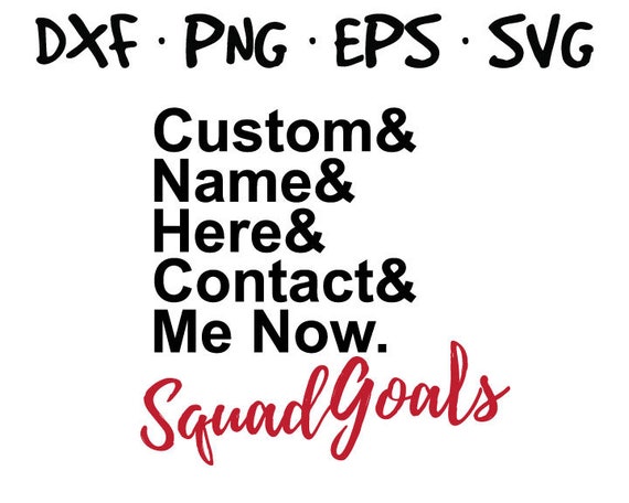 Custom Melanin Black Squad Goals Inspired Logo Vector Svg Etsy