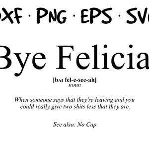 Bye Felicia Svg Peace Symbol Hand Signdigital Cutting Files Etsy