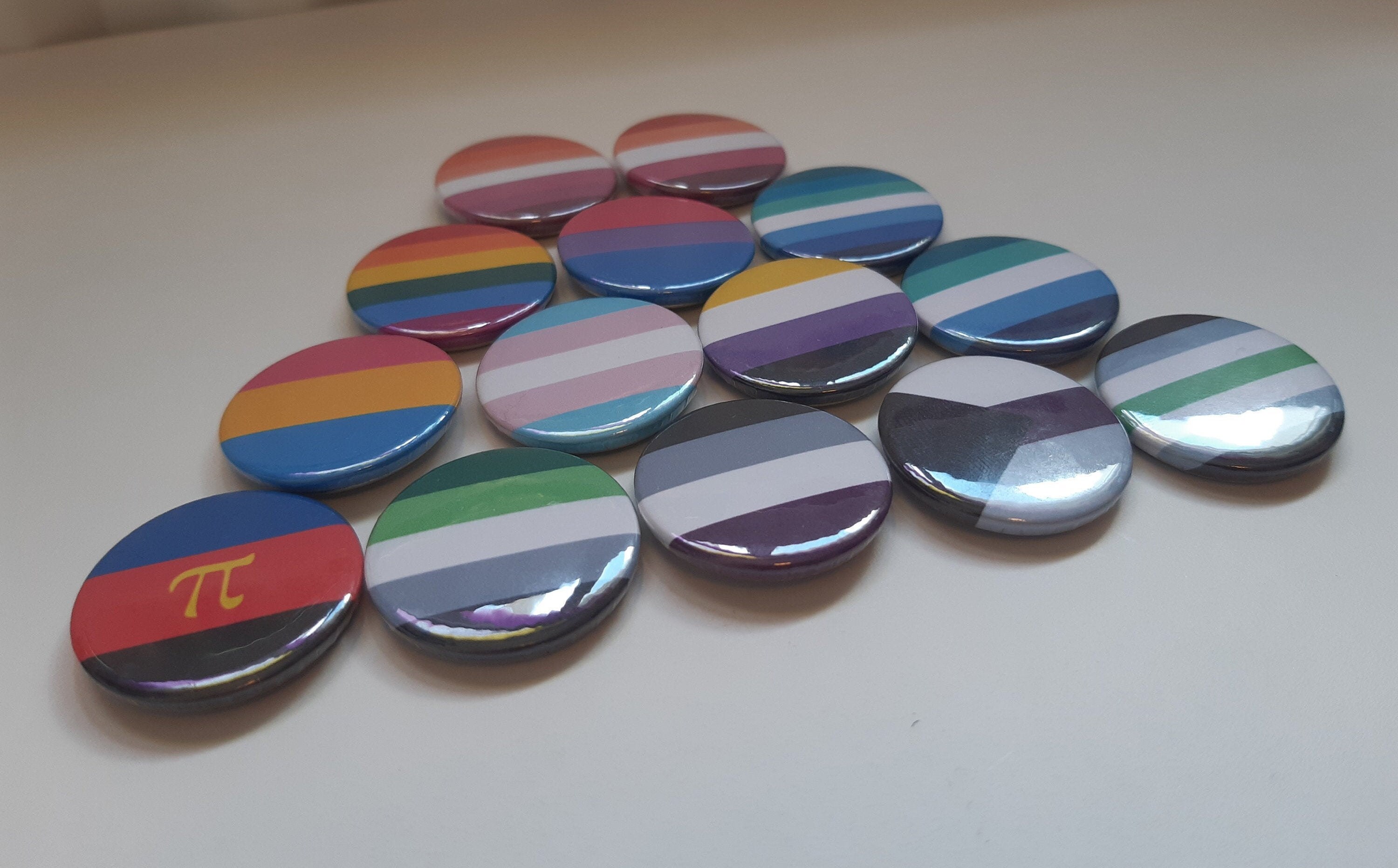 LGBTQIA+ Pride Pin Badges