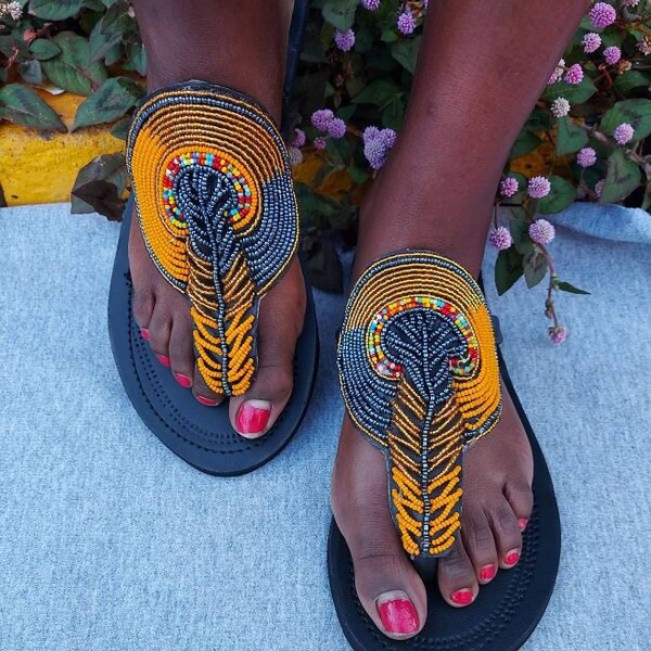 beaded sandals