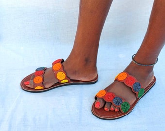 colorful sandals for summer