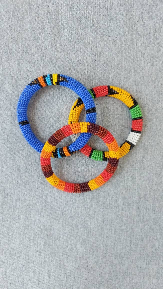 Pulseras africanas con cuentas pulseras masai pulseras para Etsy