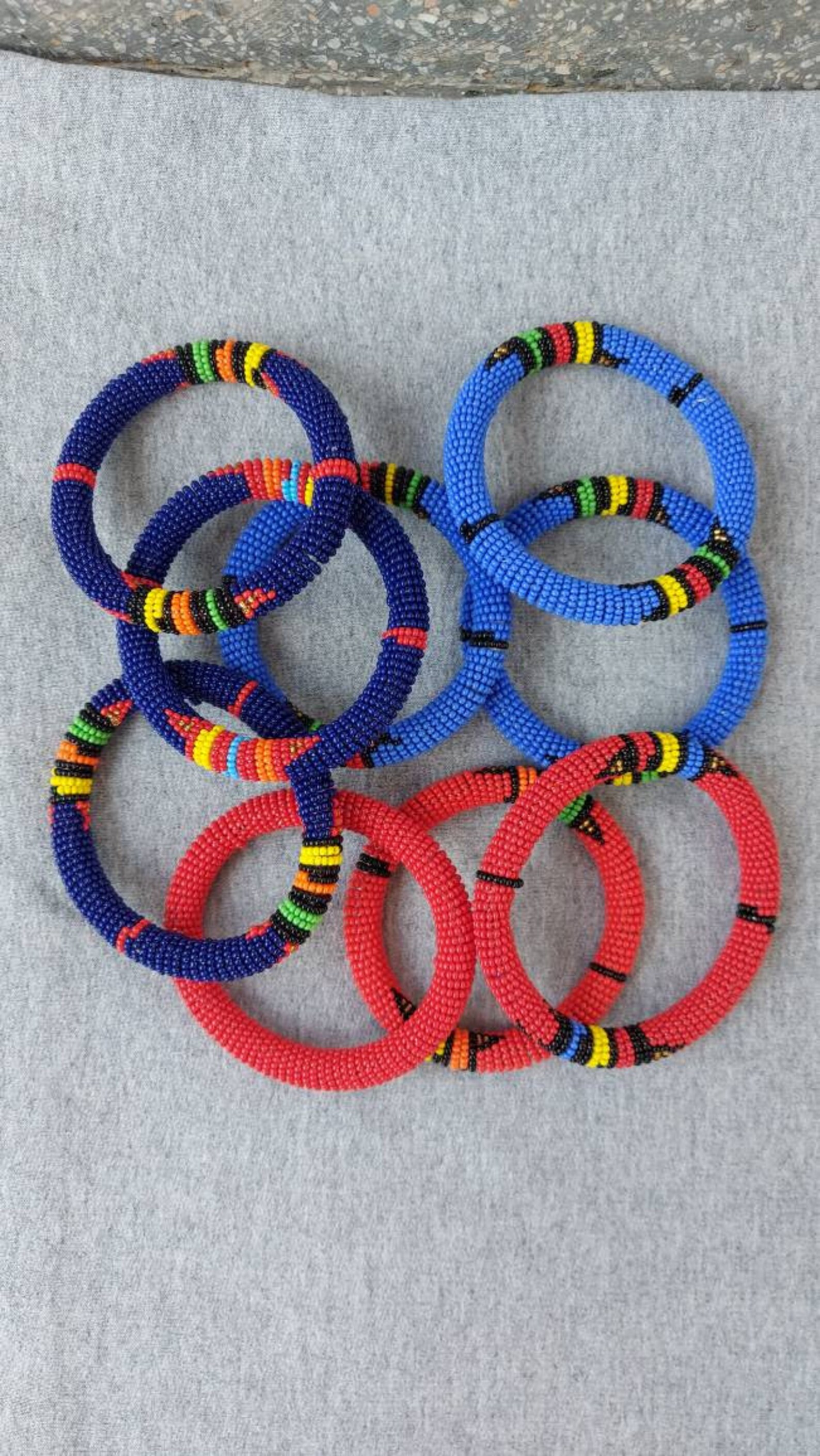 Pulseras africanas con cuentas pulseras masai pulseras para Etsy