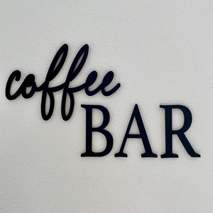 Wooden lettering COFFEE BAR / wall decoration / coffee corner / kitchen decoration / gift for coffee lovers